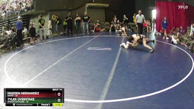 105 lbs Round 5 (6 Team) - Madden Hernandez, Idaho vs Tyler Overstake, Kansas Rattlers