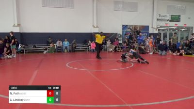 70 lbs Round 3 - Nick Path, Woodshed WC vs Carter Lindsey, Donahue Wrestling Academy