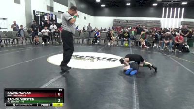 60 lbs Round 3 (8 Team) - Bowen Taylor, Heat Lightning vs Zach Silverstein, M2 Blue (NJ)