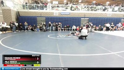 106 lbs Cons. Round 3 - Milo Rinkus, Capital Wrestling Club vs Keagan McNew, Nampa Christian