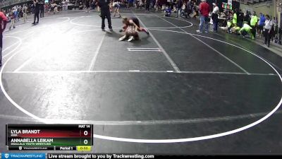 126 lbs Quarterfinal - Lyla Brandt, HWA vs Annabella Leikam, Ogallala Youth Wrestling