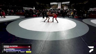 65 lbs Quarterfinal - Derrek Alcantar, California vs Eli Blackwell, Central Catholic Wrestling Club