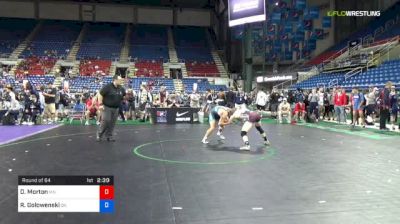 120 lbs Round Of 64 - Dayne Morton, Minnesota vs Rhett Golowenski, Oklahoma