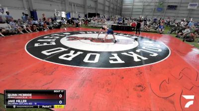 132 lbs Semis & 3rd Wb (16 Team) - Quinn McBride, Pennsylvania Blue vs Jake Miller, Oklahoma Outlaws Red