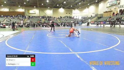 125 lbs Consi Of 16 #2 - Anthony Cruz, Mad Dawg Wrestling Club vs Isaiah Gallegos, Jefferson