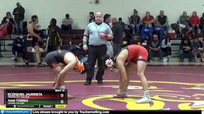 125 lbs Semifinal - Ivan Torres, Lassen College vs Eczequiel Jaurrieta, Fresno City College