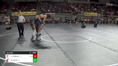 174 lbs Round Of 16 - Landon Cabral, Utah Tech vs Alex Ford, Washington State