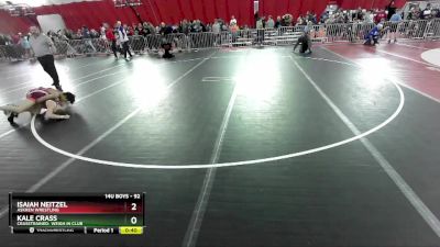 92 lbs Quarterfinal - Isaiah Neitzel, Askren Wrestling vs Kale Crass, CrassTrained: Weigh In Club