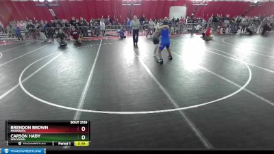 160 lbs Round 2 - Carson Hady, Wisconsin vs Brendon Brown, Minnesota