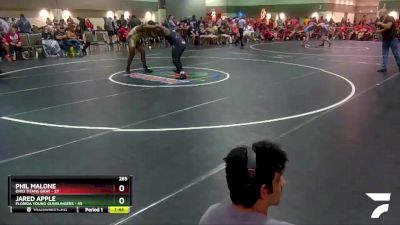 285 lbs Round 1 (6 Team) - Jared Apple, Florida Young Gunslingers vs Phil Malone, Ohio Titans Gray