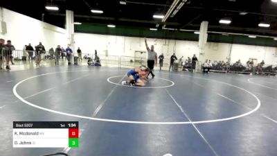 120 lbs Consi Of 64 #1 - Kayden Mcdonald, WV vs Draven Johns, ID