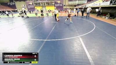 119-123 lbs Round 1 - Brendon Oehme, Legends Of Gold vs Cameron Sisneros, Camel Kids Wrestling