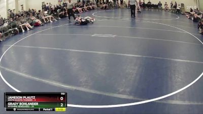 110 lbs Round 5 (6 Team) - Grady Bohlander, Wyoming Renegades vs Jameson Plautz, South Dakota Thunder