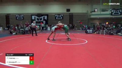 285 lbs Rr Rnd 3 - Thomas Haines, Lock Haven vs Tate Orndorff, Utah Valley