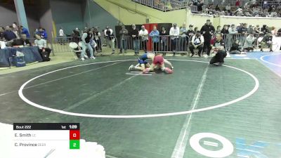 88 lbs Quarterfinal - Easton Smith, Lincoln Christian vs Cash Province, Deer Creek Middle School