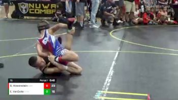 75 lbs Semis & 1st Wrestleback (8 Team) - Ben Howenstein, Iowa Elite vs Ethan VanDyke, Steel Valley