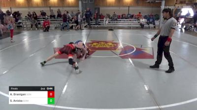 110 lbs Final - Aiden Branigan, Sidney Center vs Santino Aniska, Scranton