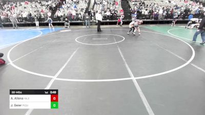 68-M lbs Quarterfinal - Andrew Allena, Yale Street vs Jake Geier, Pequannock