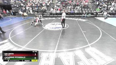 4A 145 lbs Semifinal - Catherine Fitzgerald, Sky View vs Sav Smith, Park City