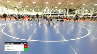 81 lbs Consi Of 16 #2 - Javier Barry, Lincoln Sudbury vs Caleb Juvera, Doughboys WC