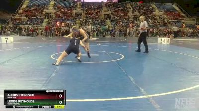 170 lbs Quarterfinal - Alexis Storsved, Mandan vs Lexiss Reynolds, Northwood