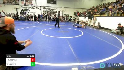 70 lbs Final - Issac Turner, Claremore Wrestling Club vs Kamden Lacy, Miami Takedown Club