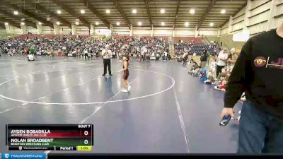 52 lbs Champ. Round 1 - Ayden Bobadilla, Aviator Wrestling Club vs Nolan Broadbent, Brighton Wrestling Club