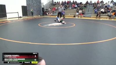 JV-7 lbs Round 1 - Jay Halverson, Clear Creek-Amana vs Reece Lerch, Prairie, Cedar Rapids