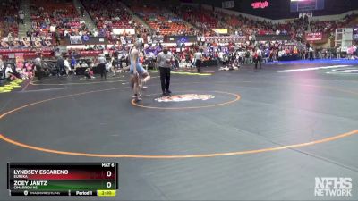 140 lbs Quarterfinal - Zoey Jantz, Cimarron HS vs Lyndsey Escareno, Eureka