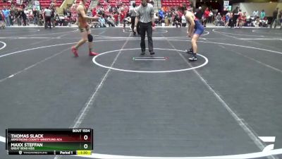 150 lbs Semifinal - Maxx Steffan, Great Bend Kids vs Thomas Slack, Armstrong County Wrestling Aca