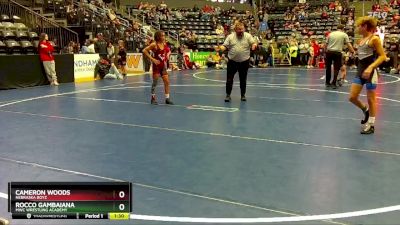 95 lbs Champ. Round 2 - Cameron Woods, Nebraska Boyz vs Rocco Gambaiana, MWC Wrestling Academy