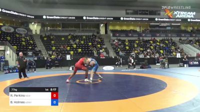 77 kg Semifinal - RaVaughn Perkins, New York Athletic Club vs Britton Holmes, Army (WCAP)