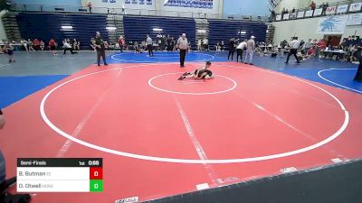 64-67 lbs Semifinal - BrocLee Butman, Eierman Elite vs Oakley Otwell, Honey Badgers Wrestling Club