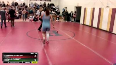 185 lbs Quarterfinal - Kitana Leafaatoto, Western vs Mikayla Charley, Ganado