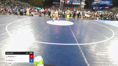 285 lbs Rnd Of 64 - Jay Postma, Washington vs David Finch, Oregon