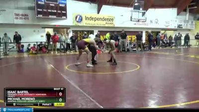 197 lbs Champ. Round 1 - Isaac Bartel, Montana State University-Northern (Mont.) vs Michael Moreno, Arizona Christian University (Ariz.)