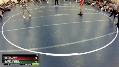 110 lbs Round 4 (6 Team) - Kipton Lewis, Iowa USA Red vs Slater Wilson, South Dakota Lightning