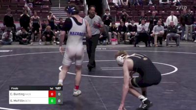 127 lbs Final - Charlie Bunting, Nazareth Area vs Shane McFillin, Bethlehem Catholic