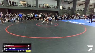 126 lbs Semifinal - William Ross, WA vs Rene Cordero, CA