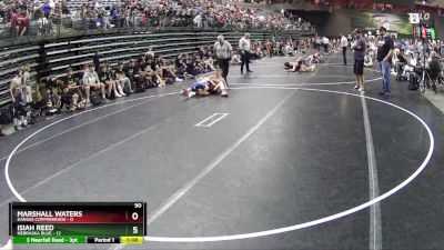 90 lbs Round 1 (6 Team) - Isiah Reed, Nebraska Blue vs Marshall Waters, Kansas Copperheads