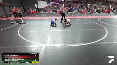 95 lbs Cons. Round 2 - Samuel Letourneau, Germantown Hornets vs Cole Krueger, Burlington Wrestling