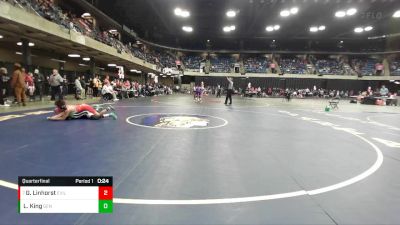 110 lbs Quarterfinal - Gianna Linhorst, Edwardsville vs Lydia King, Geneseo