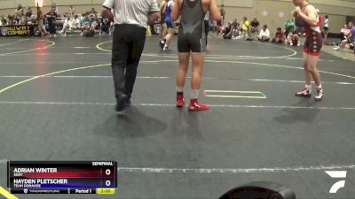 138 lbs Semifinal - Hayden Pletscher, Team Donahoe vs Adrian Winter, KBay