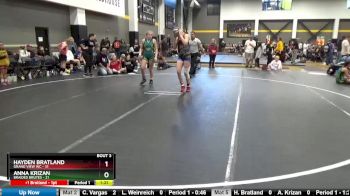 135 lbs Round 2 (4 Team) - Hayden Bratland, Grand View WC vs Anna Krizan, Braided Brutes