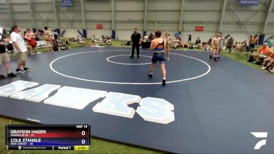 160 lbs Round 2 (6 Team) - Grayson Hagen, Kansas Blue vs Cole Stangle, New Jersey