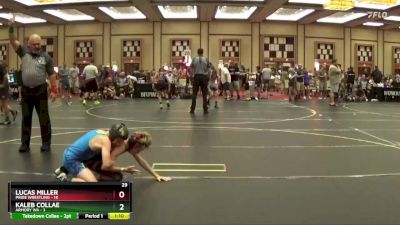 91 lbs Semis & 1st Wrestleback (8 Team) - Kaleb Collae, Armory WA vs Lucas Miller, Pride Wrestling