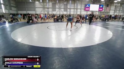 66 lbs Champ. Round 1 - Harlow Skenandore, WI vs Amalia Djoumessi, IA