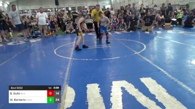 75 lbs Pools - Bryce Dulin, 84 Athletes (VA) vs Waylon Barberio, Lunatics