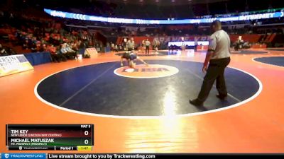 3A 170 lbs Cons. Round 1 - Tim Key, New Lenox (Lincoln-Way Central) vs Michael Matuszak, Mt. Prospect (Prospect)