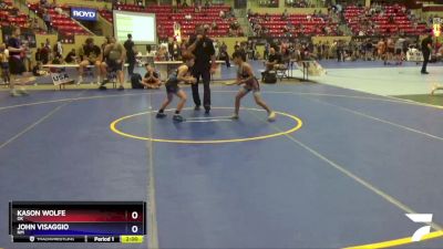 63 lbs Cons. Round 1 - Kason Wolfe, OK vs John Visaggio, NM